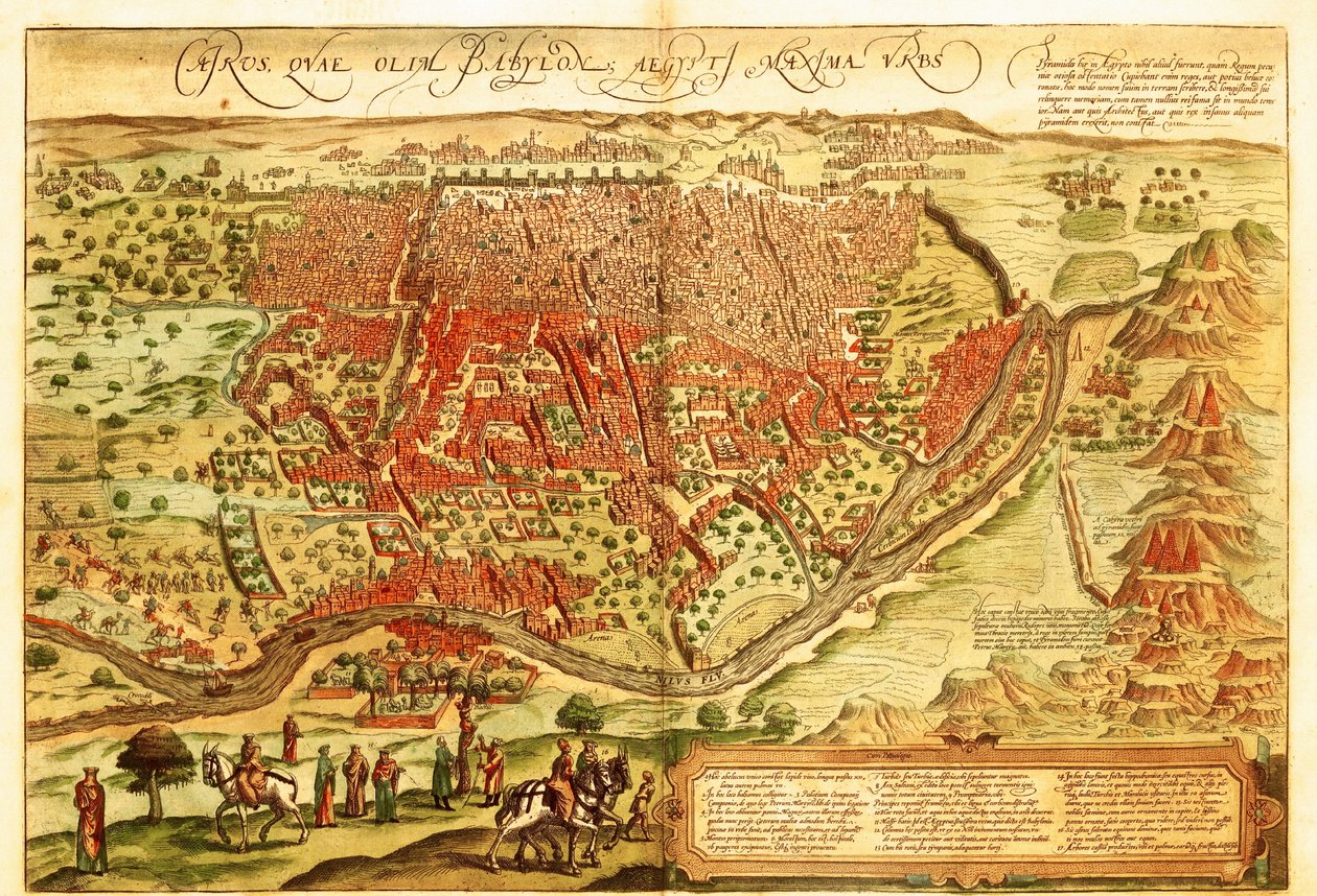 Kairó, Egyiptom alkotó: Georg and Hogenberg Franz (1535 90) Braun