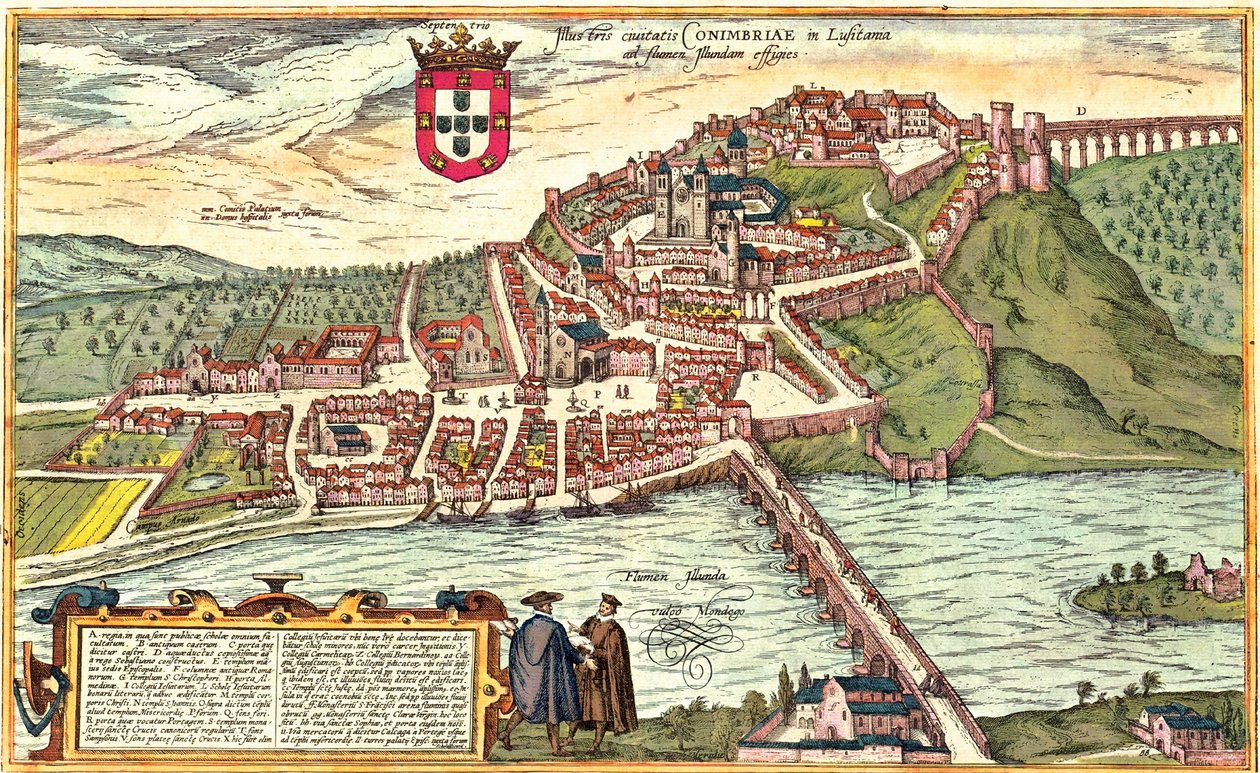 Coimbra, Portugália alkotó: Georg and Hogenberg Franz (1535 90) Braun