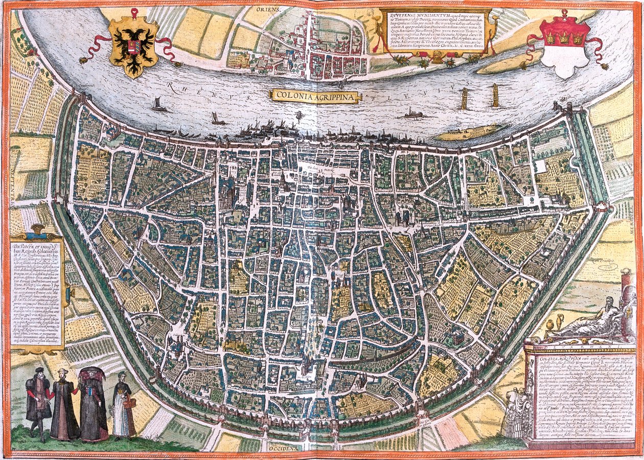 Köln, Németország alkotó: Georg and Hogenberg Franz (1535 90) Braun