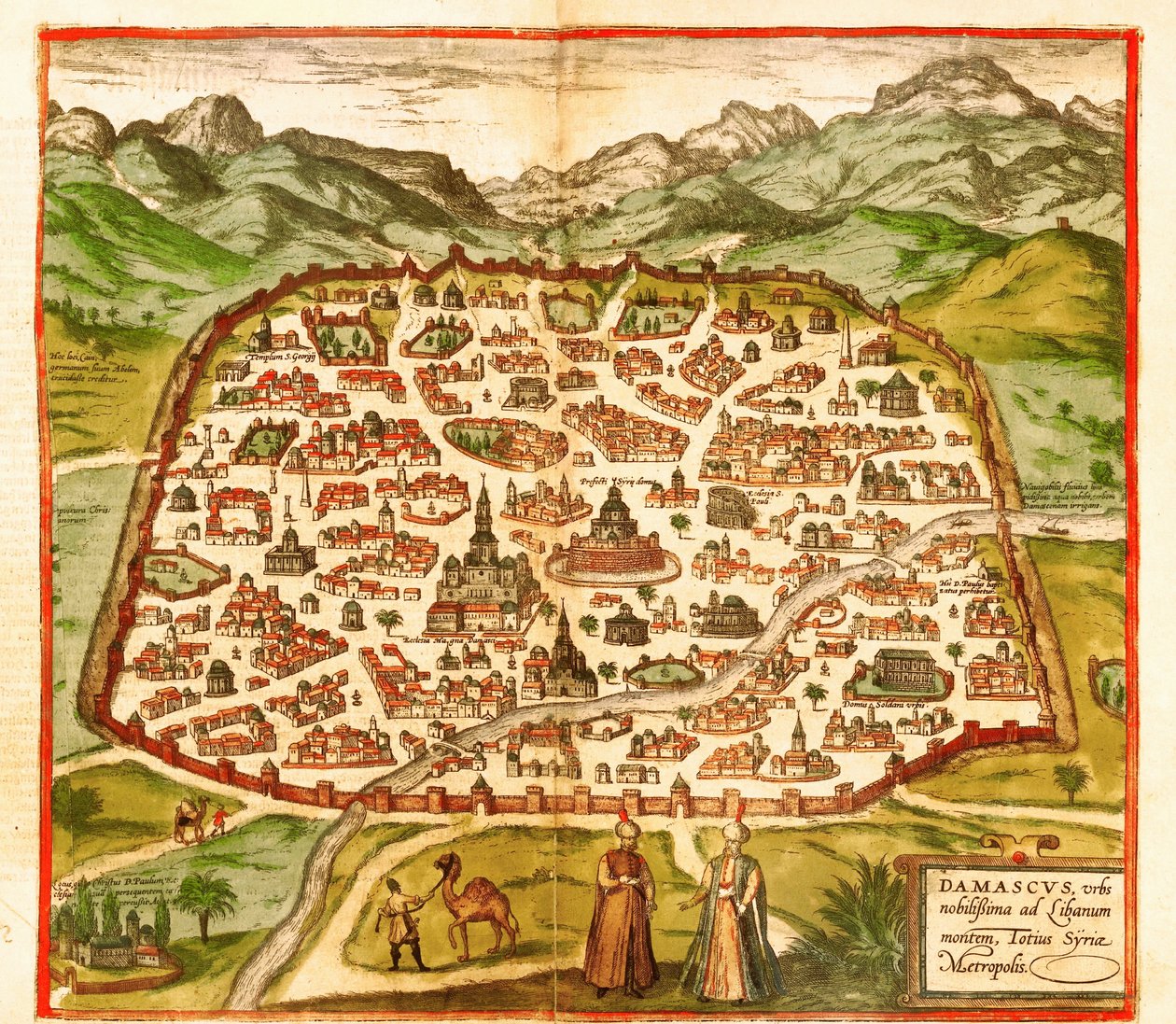 Damaszkusz, Szíria alkotó: Georg and Hogenberg Franz (1535 90) Braun