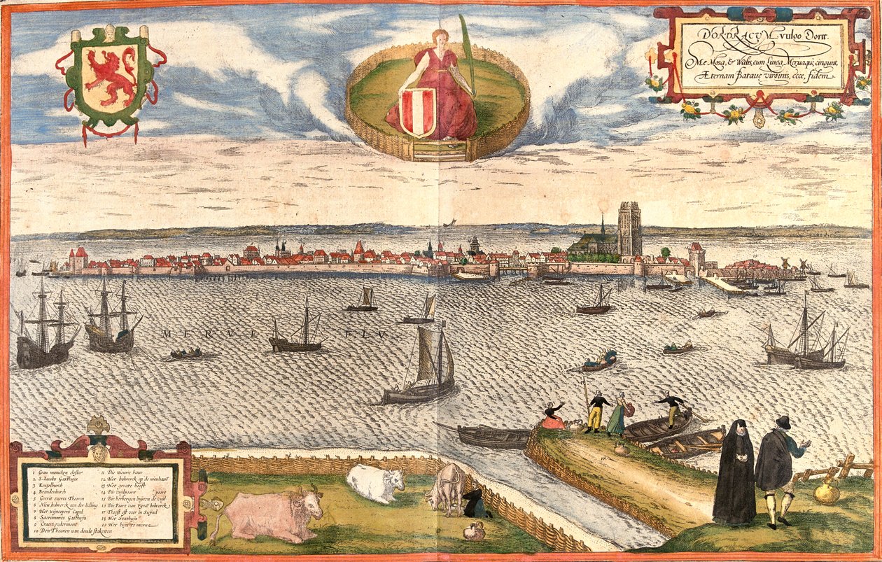Dordrecht, Hollandia alkotó: Georg and Hogenberg Franz (1535 90) Braun