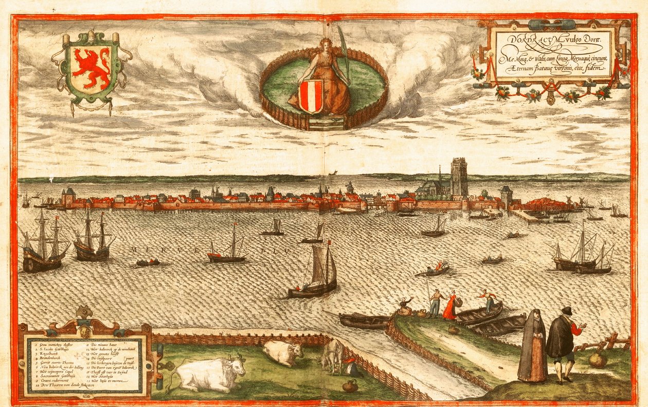 Dordrecht, Hollandia alkotó: Georg and Hogenberg Franz (1535 90) Braun