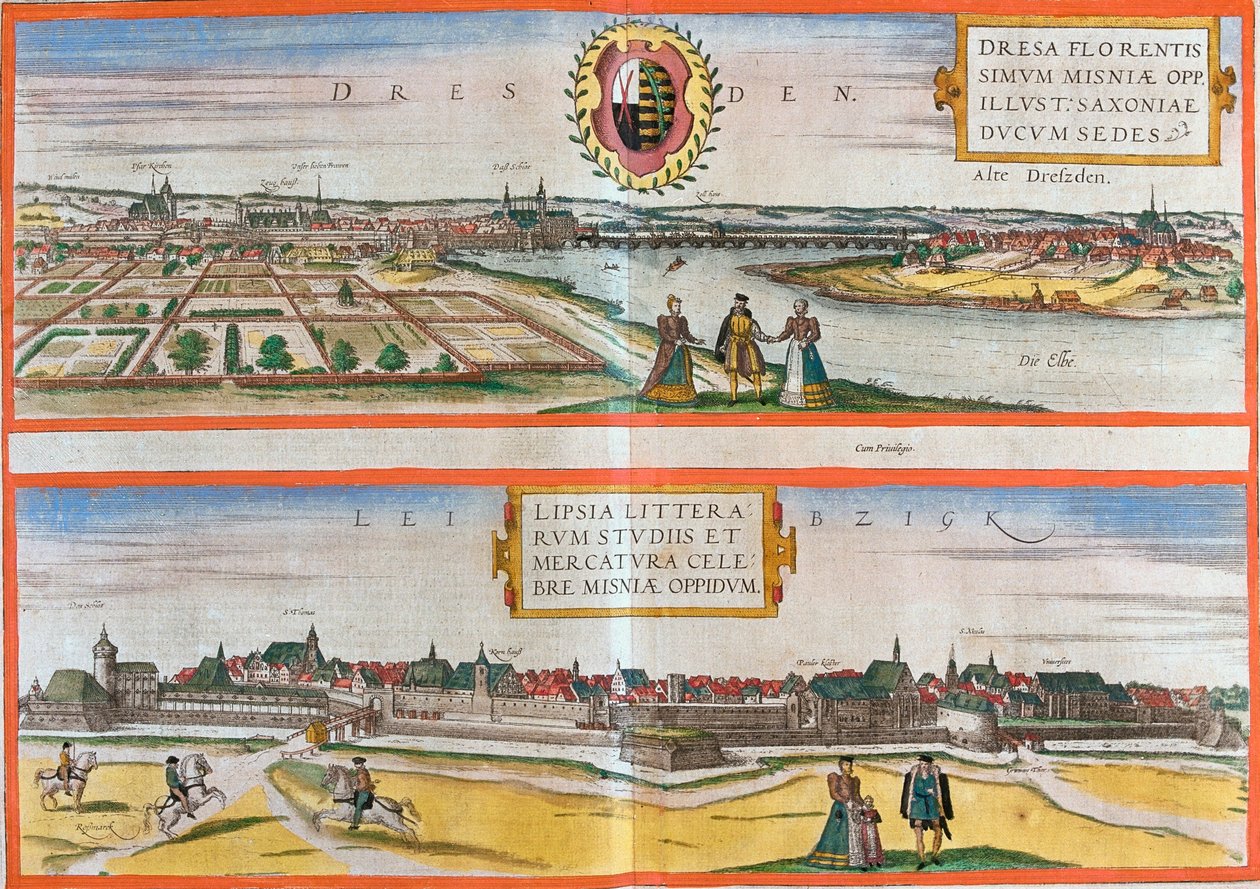Drezda, Lipcse, Németország alkotó: Georg and Hogenberg Franz (1535 90) Braun