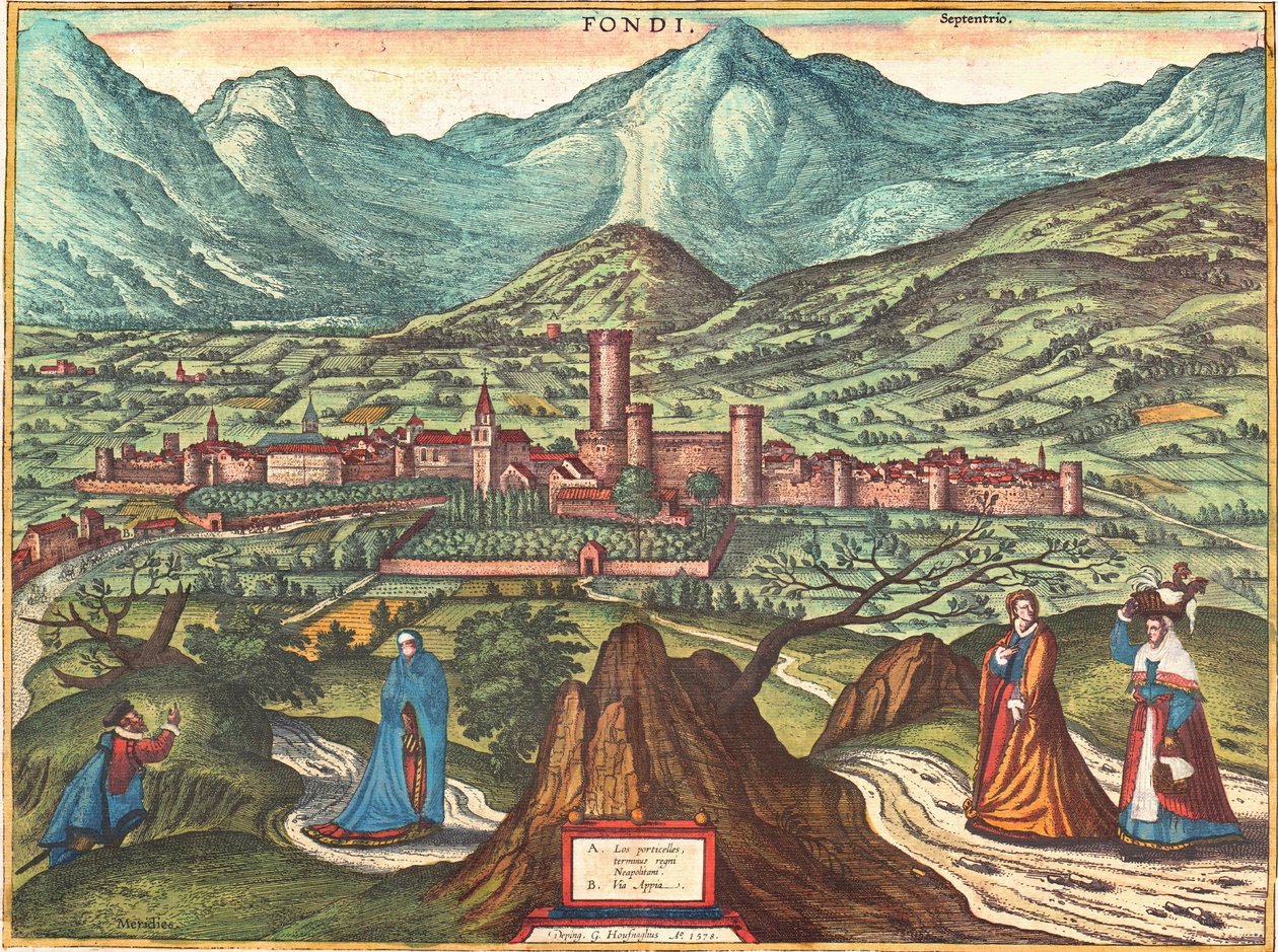 Fondi, Olaszország alkotó: Georg and Hogenberg Franz (1535 90) Braun
