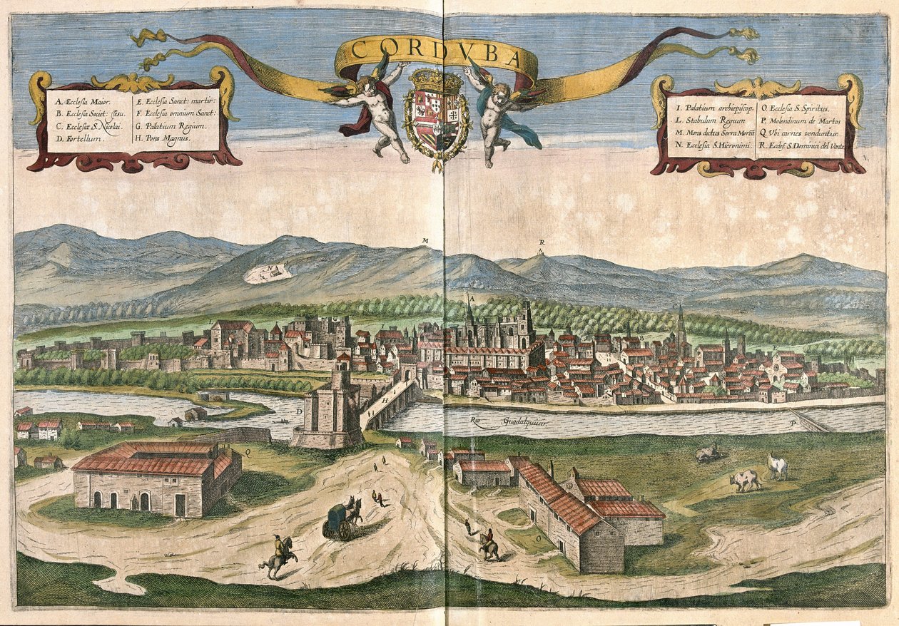 Fontainebleau, Franciaország (metszet alkotó: Georg Braun and Hogenberg Franz