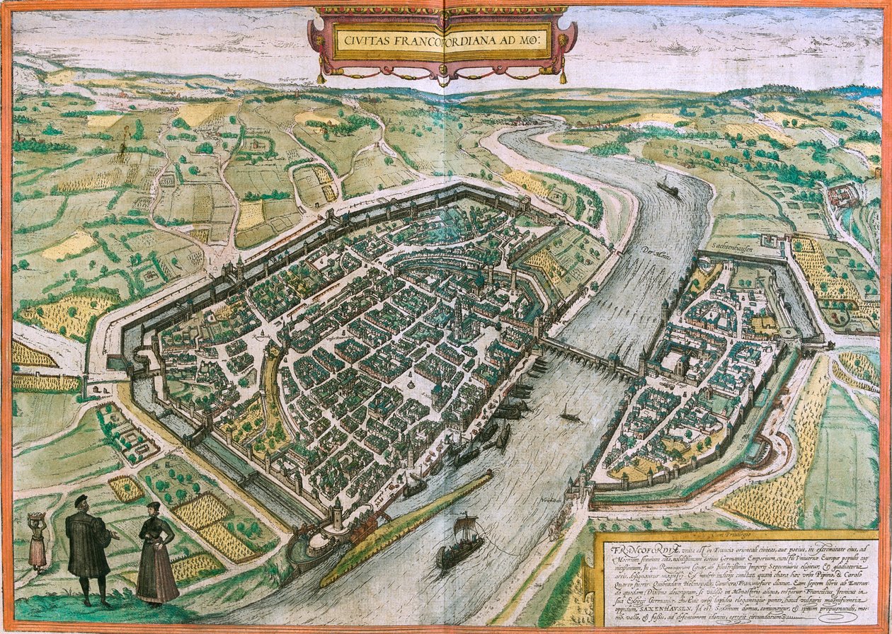 Frankfurt , Németország alkotó: Georg and Hogenberg Franz (1535 90) Braun