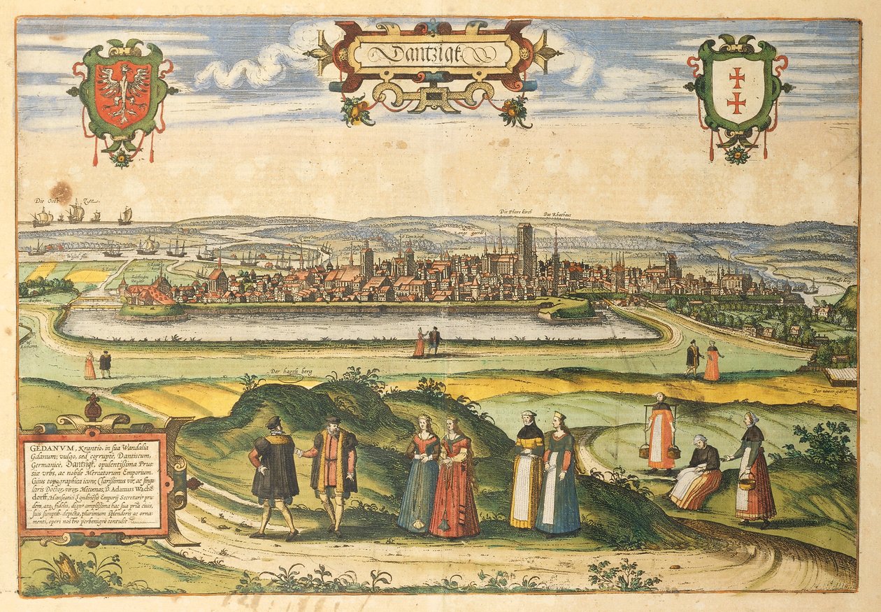 Gdansk a világ városaiból, Georg Braun alkotó: Georg Braun and Hogenberg Franz