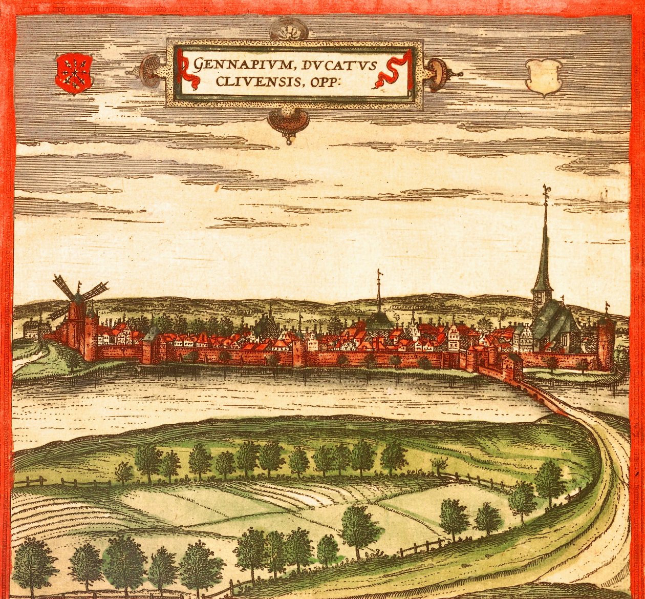 Gennep, Hollandia alkotó: Georg and Hogenberg Franz (1535 90) Braun
