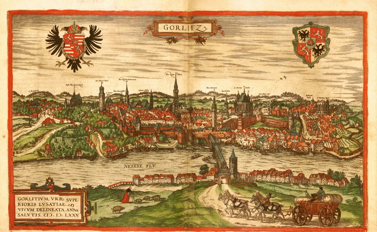 Gorlitz, Németország alkotó: Georg and Hogenberg Franz (1535 90) Braun