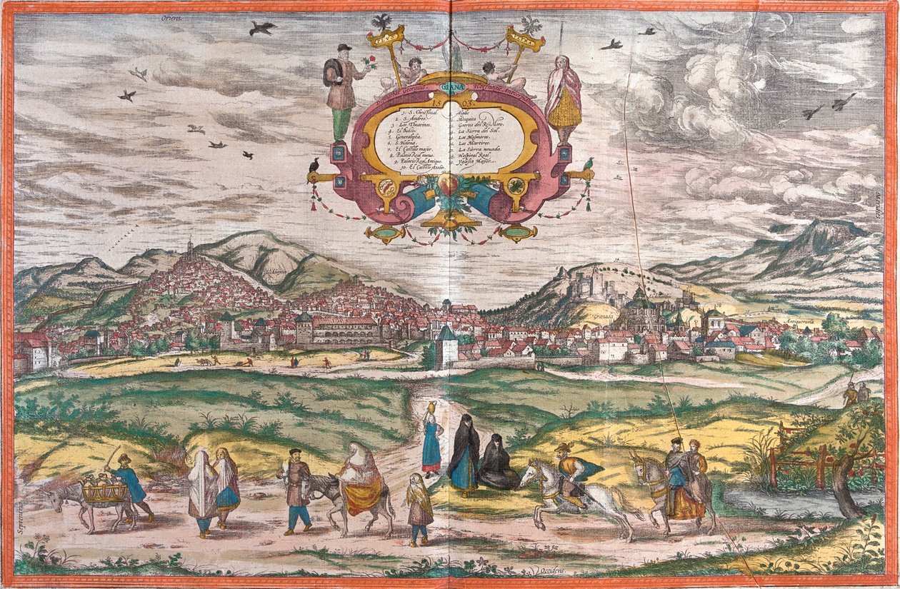 Granada, Spanyolország alkotó: Georg and Hogenberg Franz (1535 90) Braun
