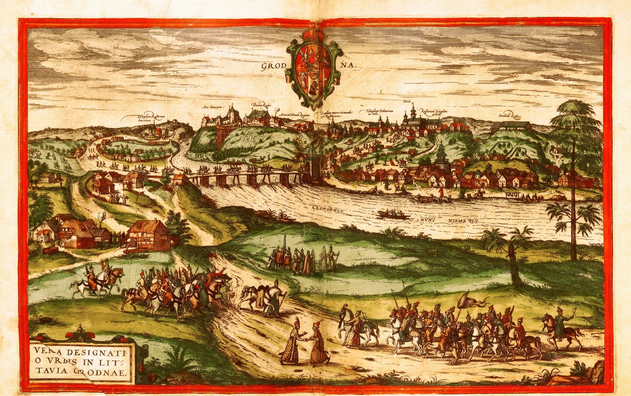 Grodno, Lengyelország alkotó: Georg and Hogenberg Franz (1535 90) Braun