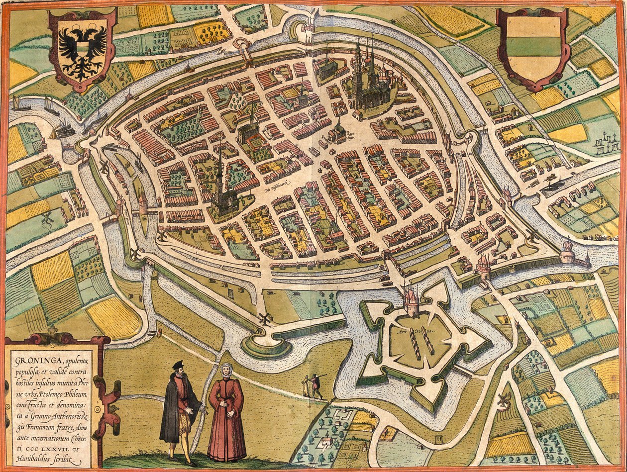 Groningen, Hollandia alkotó: Georg and Hogenberg Franz (1535 90) Braun
