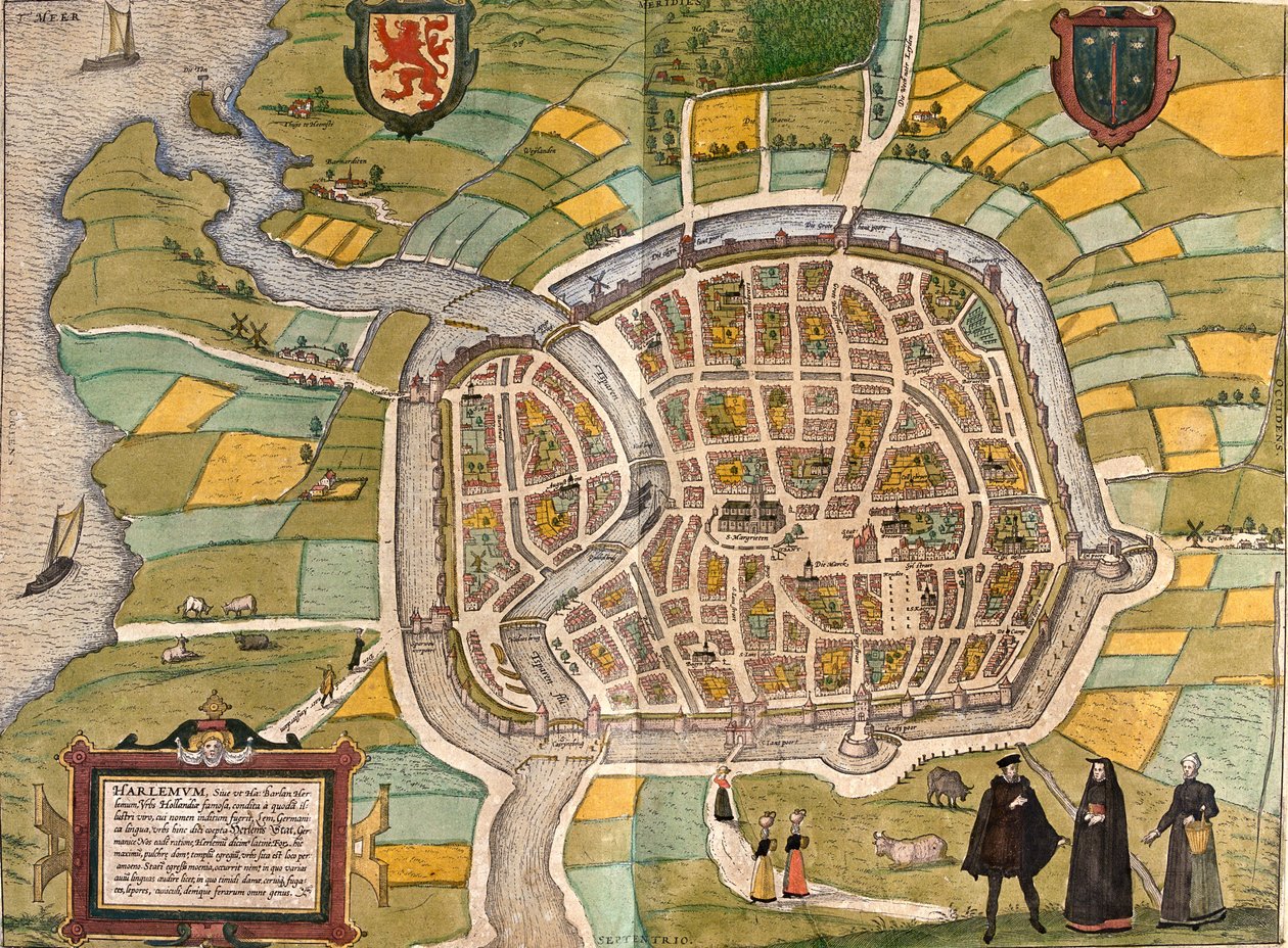 Haarlem, Hollandia alkotó: Georg and Hogenberg Franz (1535 90) Braun