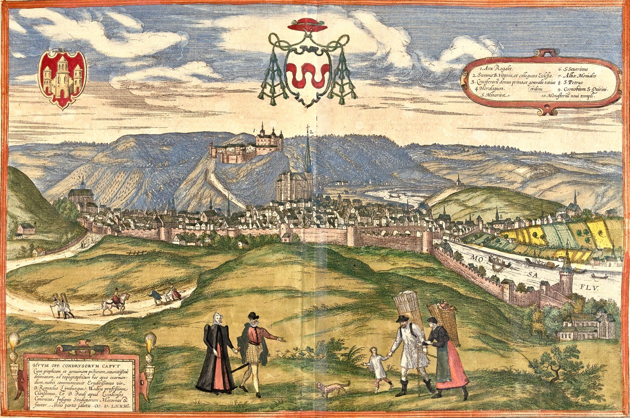 Huy, Belgium alkotó: Georg and Hogenberg Franz (1535 90) Braun