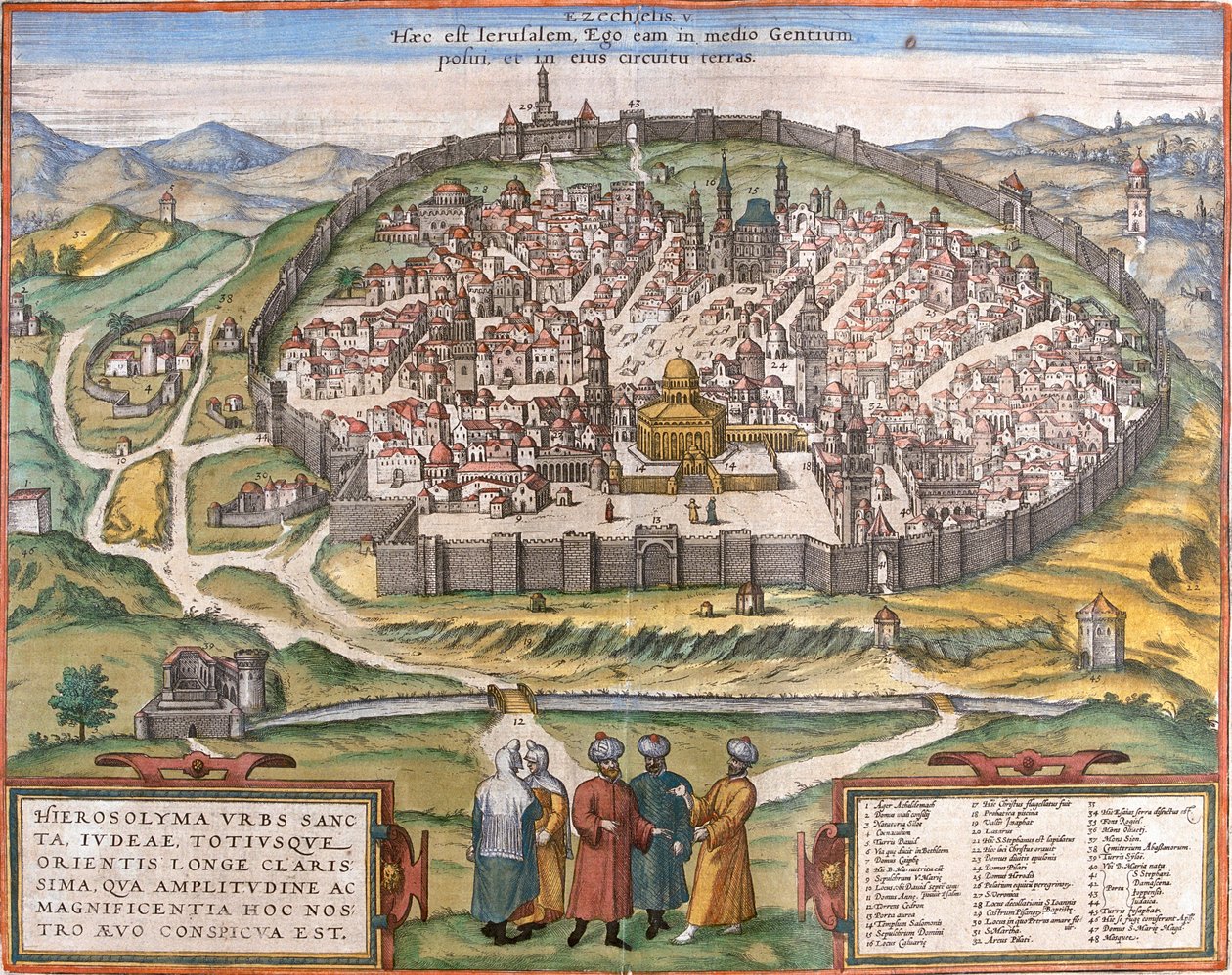 Jeruzsálem, Izrael alkotó: Georg and Hogenberg Franz (1535 90) Braun