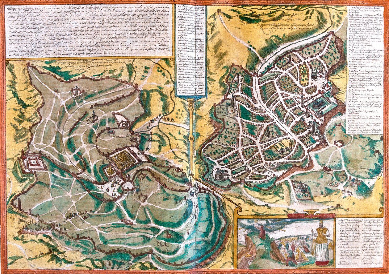Jeruzsálem, Izrael alkotó: Georg and Hogenberg Franz (1535 90) Braun