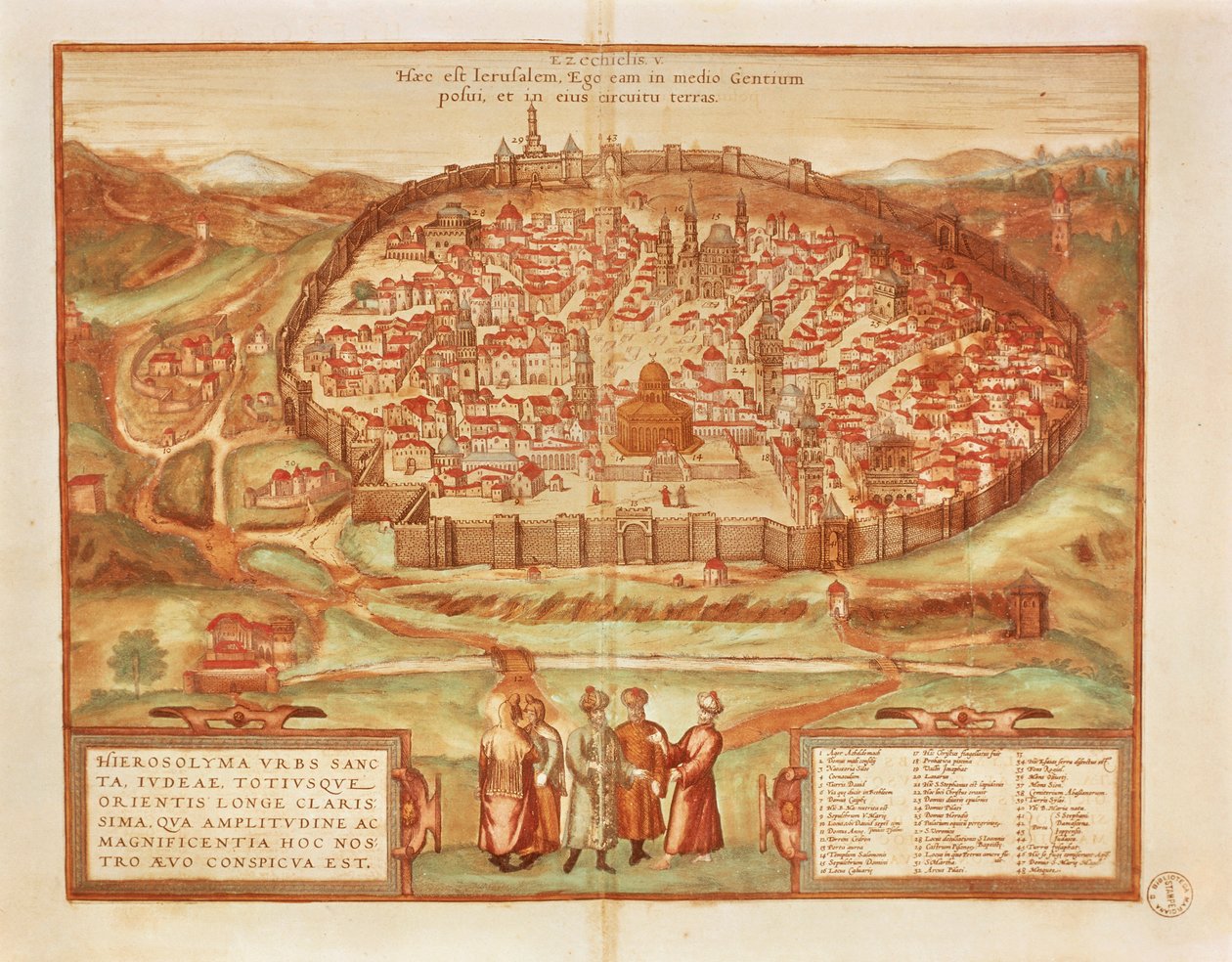 Georg Braun Jeruzsálem a világ városaiból alkotó: Georg Braun and Hogenberg Franz
