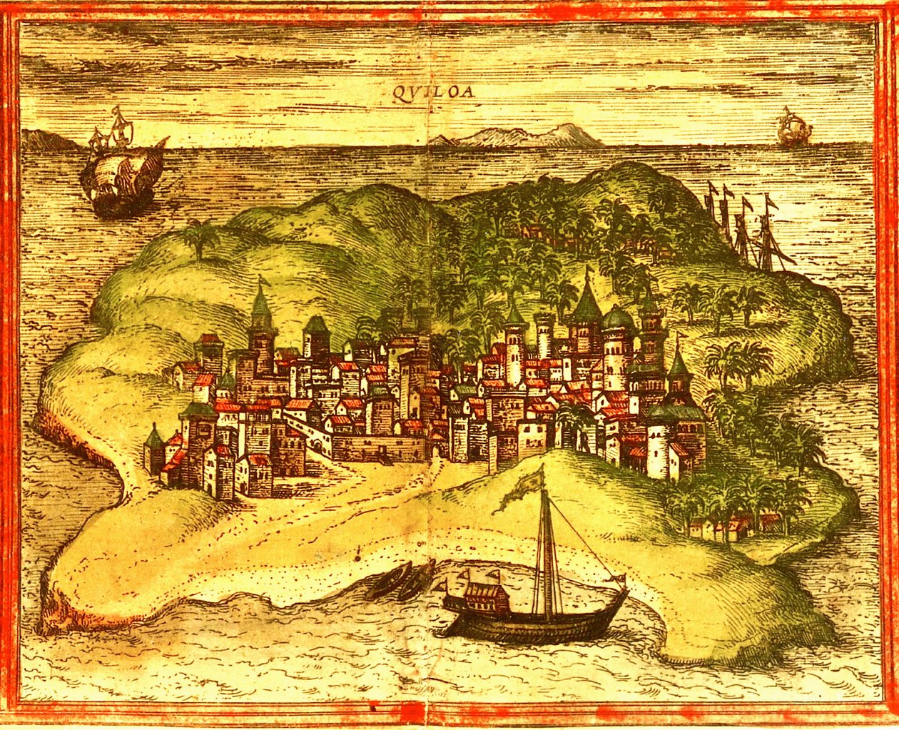 Kilwa, Tanzánia alkotó: Georg and Hogenberg Franz (1535 90) Braun