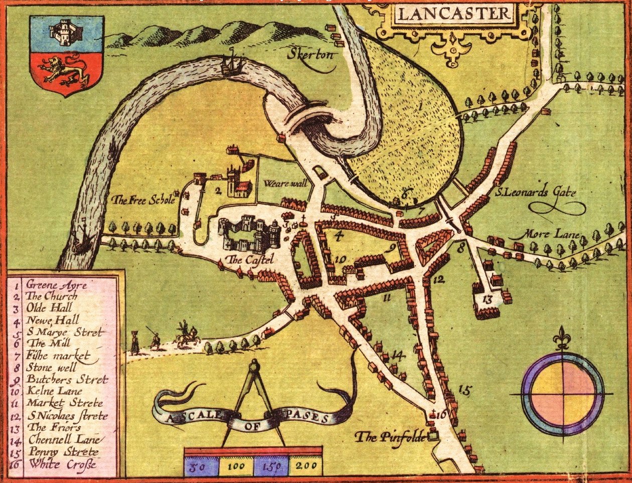 Lancaster, Anglia alkotó: Georg and Hogenberg Franz (1535 90) Braun