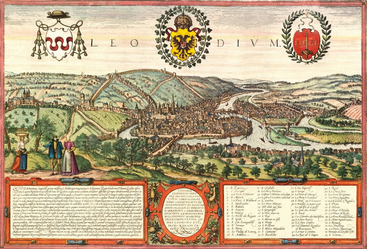 Liege, Belgium alkotó: Georg and Hogenberg Franz (1535 90) Braun