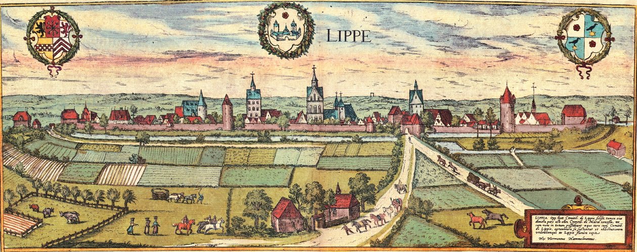 Lippe, Németország alkotó: Georg and Hogenberg Franz (1535 90) Braun