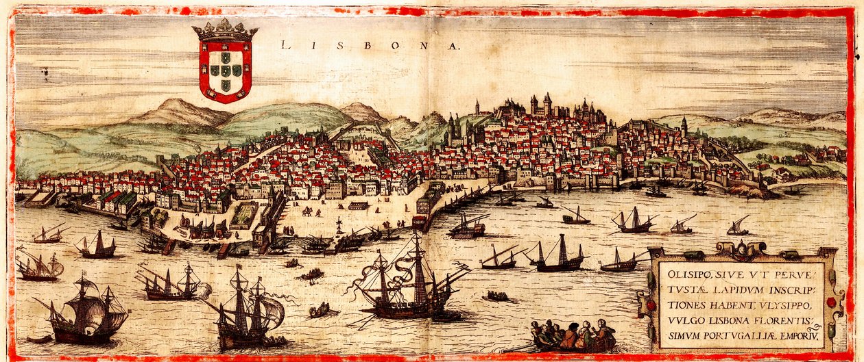 Lisszabon, Portugália alkotó: Georg and Hogenberg Franz (1535 90) Braun