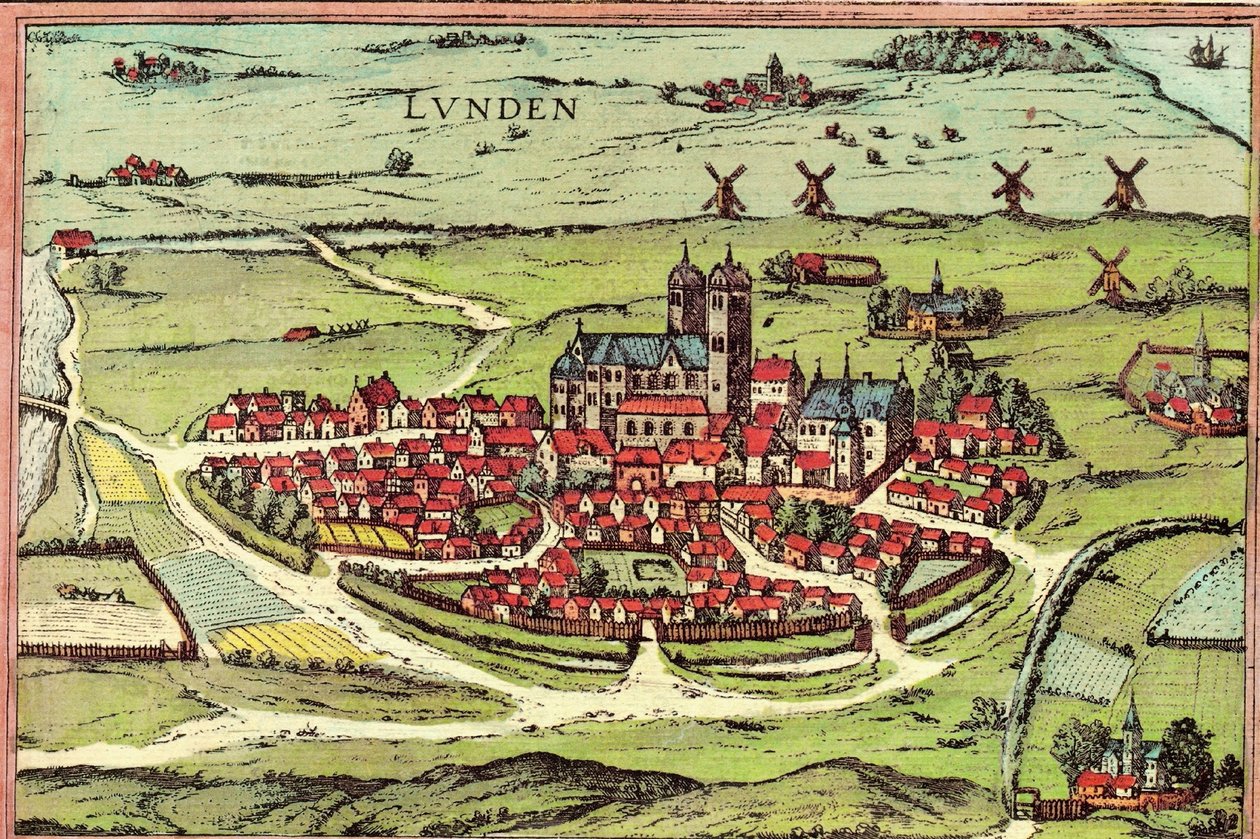 Lund, Svédország alkotó: Georg and Hogenberg Franz (1535 90) Braun