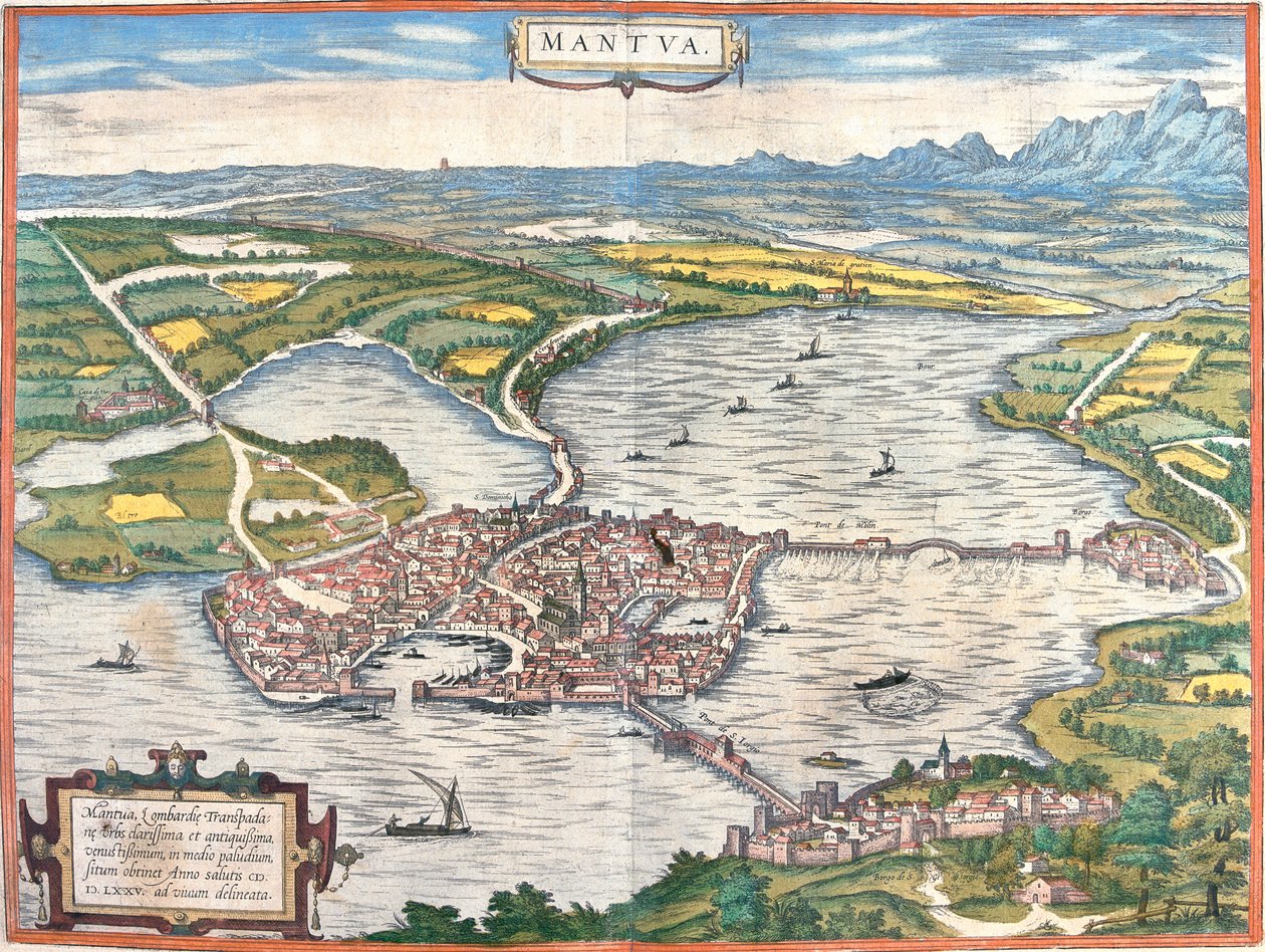 Mantova, Olaszország alkotó: Georg and Hogenberg Franz (1535 90) Braun