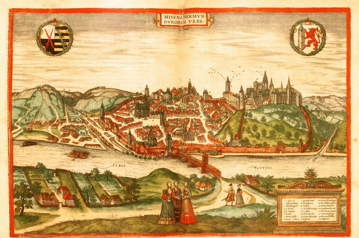 Meissen, Németország alkotó: Georg and Hogenberg Franz (1535 90) Braun