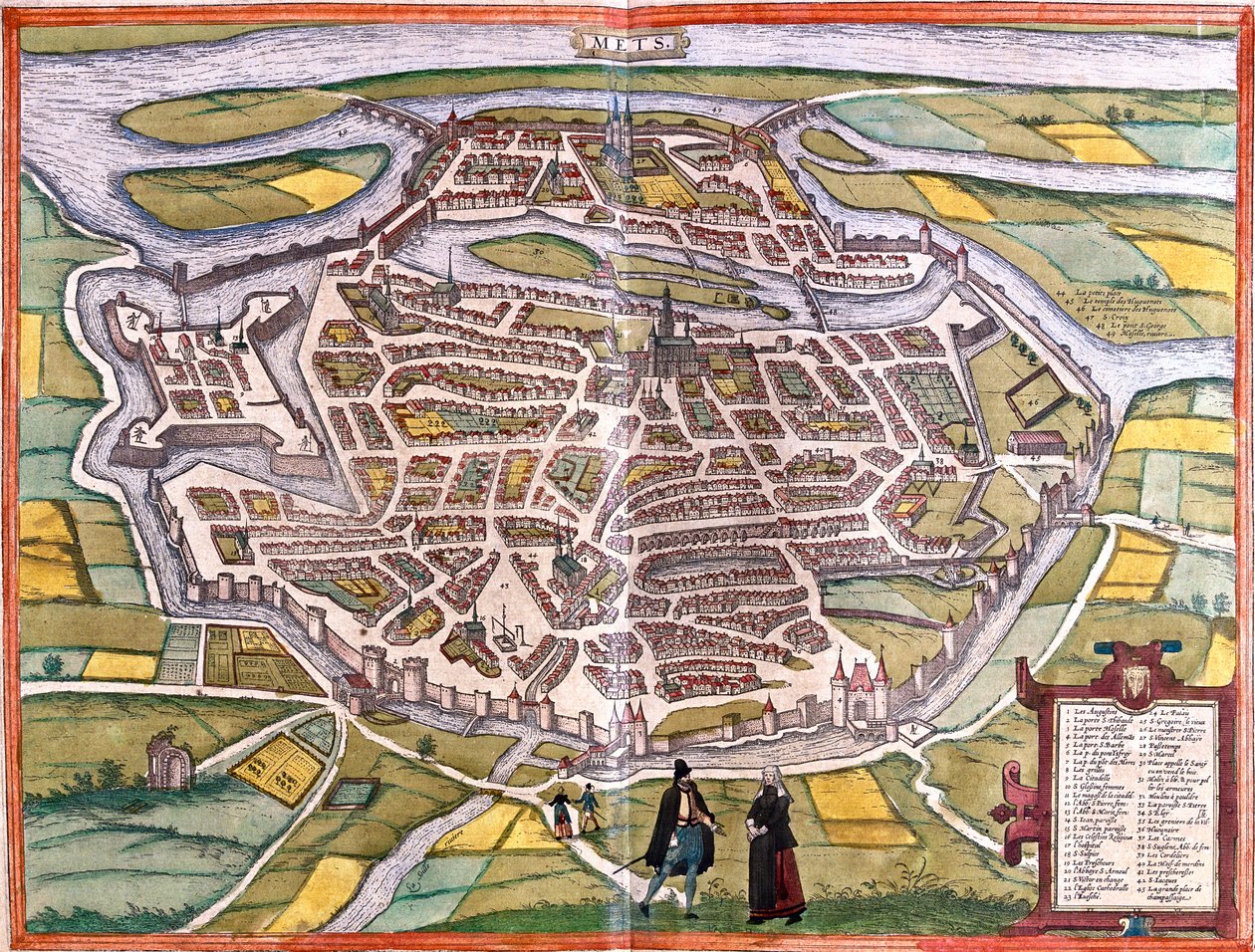 Metz, Franciaország alkotó: Georg and Hogenberg Franz (1535 90) Braun