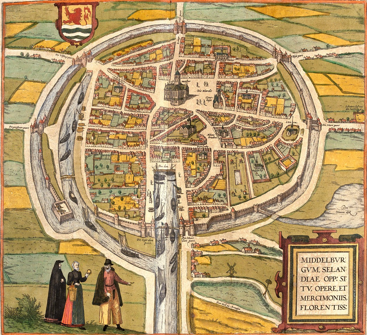 Middelburg, Hollandia alkotó: Georg and Hogenberg Franz (1535 90) Braun