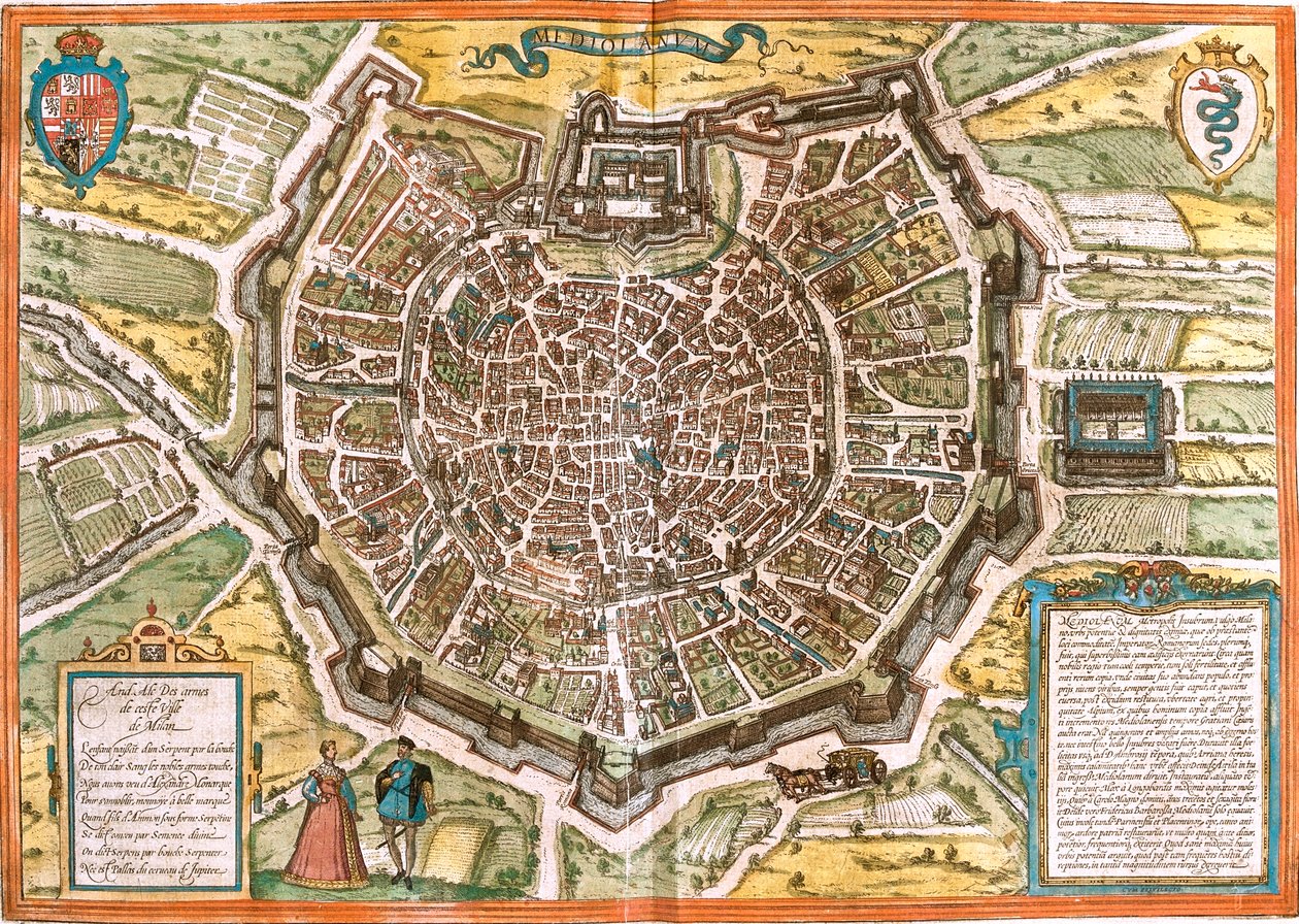 Milánó, Olaszország alkotó: Georg and Hogenberg Franz (1535 90) Braun