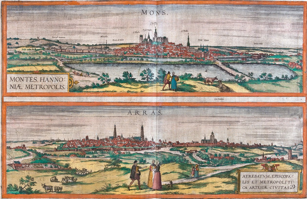 Mons, Arras, Belgium alkotó: Georg and Hogenberg Franz (1535 90) Braun