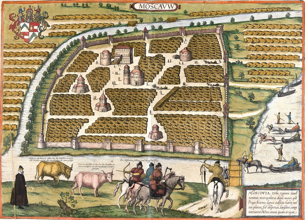 Moszkva, Oroszország alkotó: Georg and Hogenberg Franz (1535 90) Braun