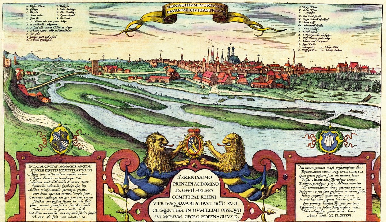 München, Munchen, Németország alkotó: Georg and Hogenberg Franz (1535 90) Braun