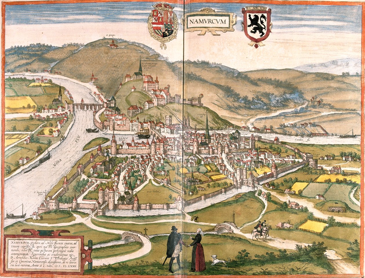 Namur, , Belgium alkotó: Georg and Hogenberg Franz (1535 90) Braun