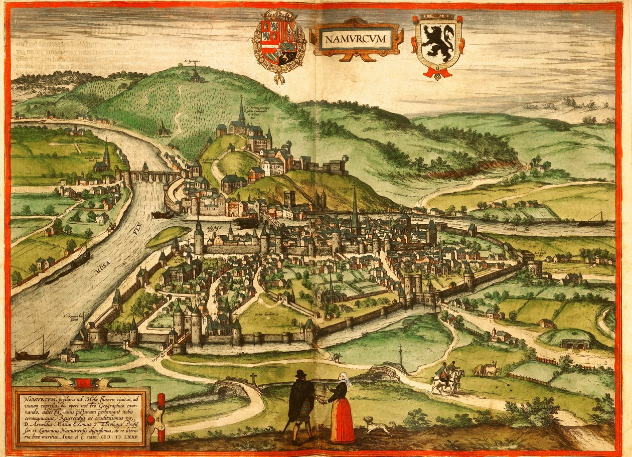 Namur, Belgium alkotó: Georg and Hogenberg Franz (1535 90) Braun