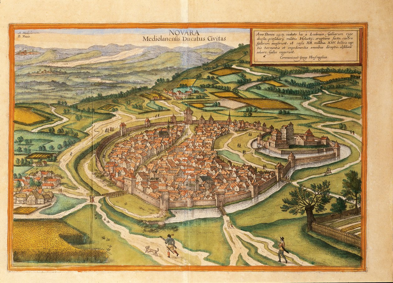 Novara a világ városaiból, Georg Braun alkotó: Georg Braun and Hogenberg Franz