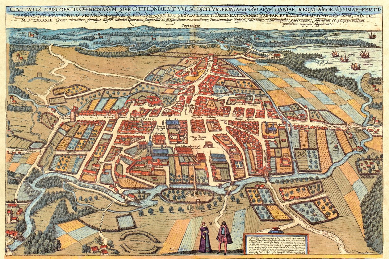 Odense, Dánia alkotó: Georg and Hogenberg Franz (1535 90) Braun