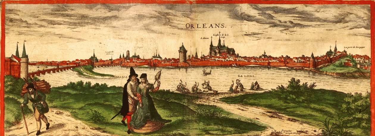 Orleans, Franciaország alkotó: Georg and Hogenberg Franz (1535-90) Braun