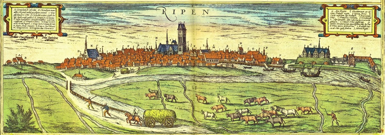 Ribe, Dánia alkotó: Georg and Hogenberg Franz (1535 90) Braun