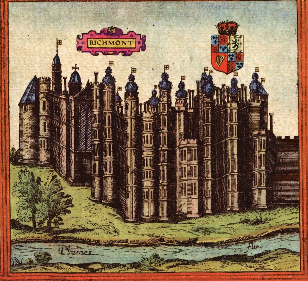 Richmond, Anglia alkotó: Georg and Hogenberg Franz (1535 90) Braun