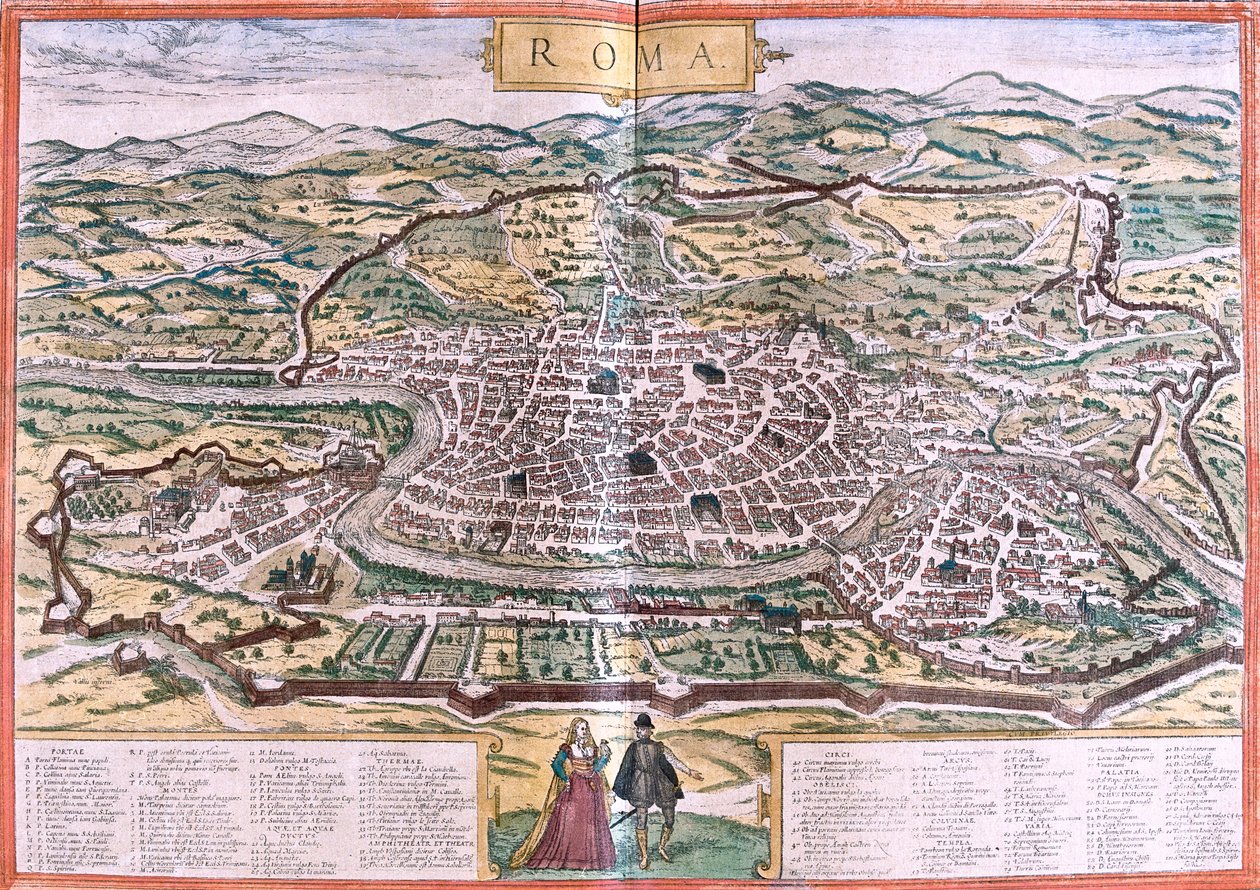 Róma, Olaszország alkotó: Georg and Hogenberg Franz (1535 90) Braun