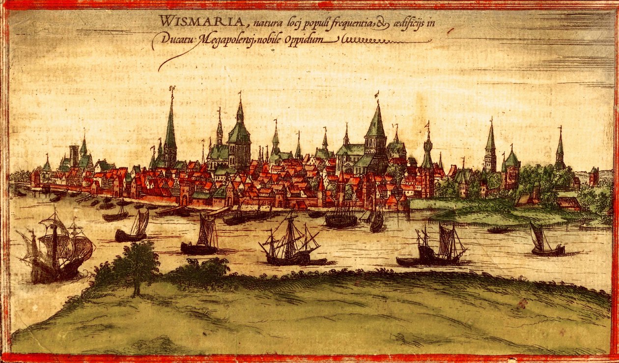 Rostock, Németország alkotó: Georg and Hogenberg Franz (1535 90) Braun