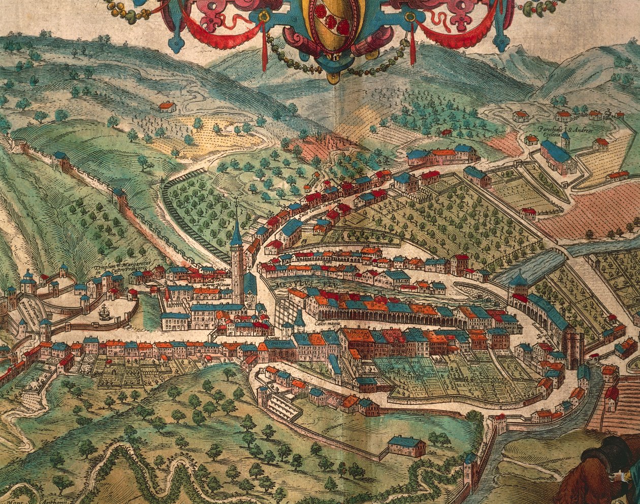 Serravalle Scrivia a Világ városaiból, Georg Braun alkotó: Georg Braun and Hogenberg Franz