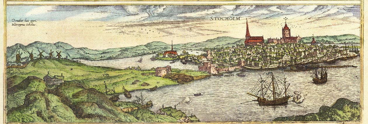 Stockholm, Svédország alkotó: Georg and Hogenberg Franz (1535 90) Braun