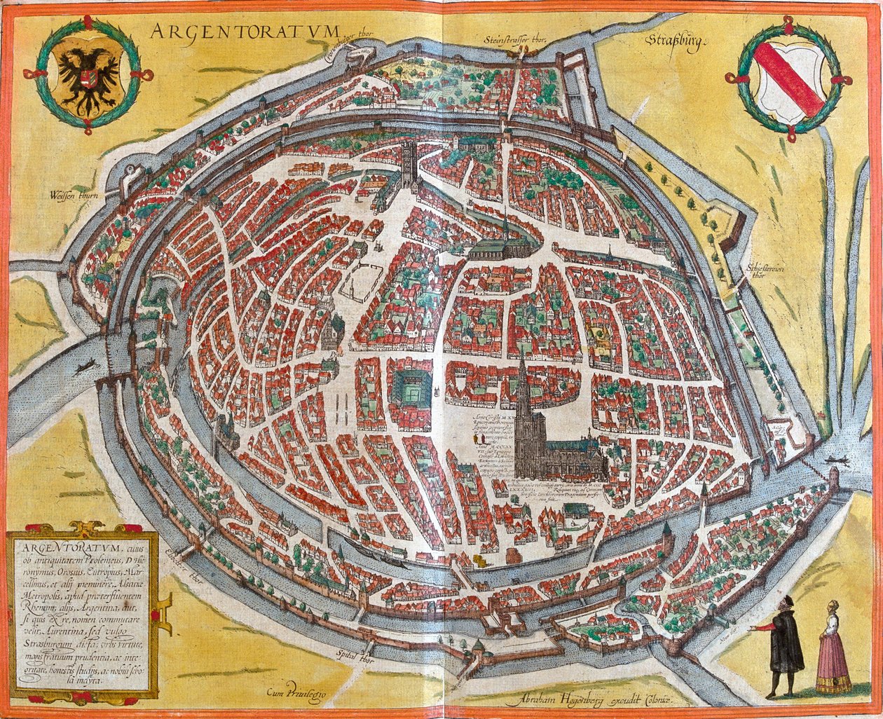 Strasbourg, Franciaország alkotó: Georg and Hogenberg Franz (1535 90) Braun