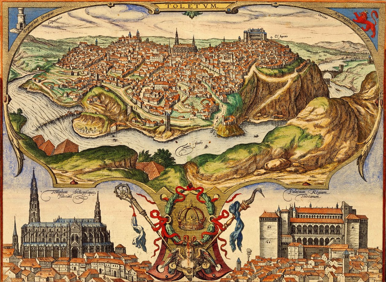 Toledo, Spanyolország alkotó: Georg and Hogenberg Franz (1535 90) Braun