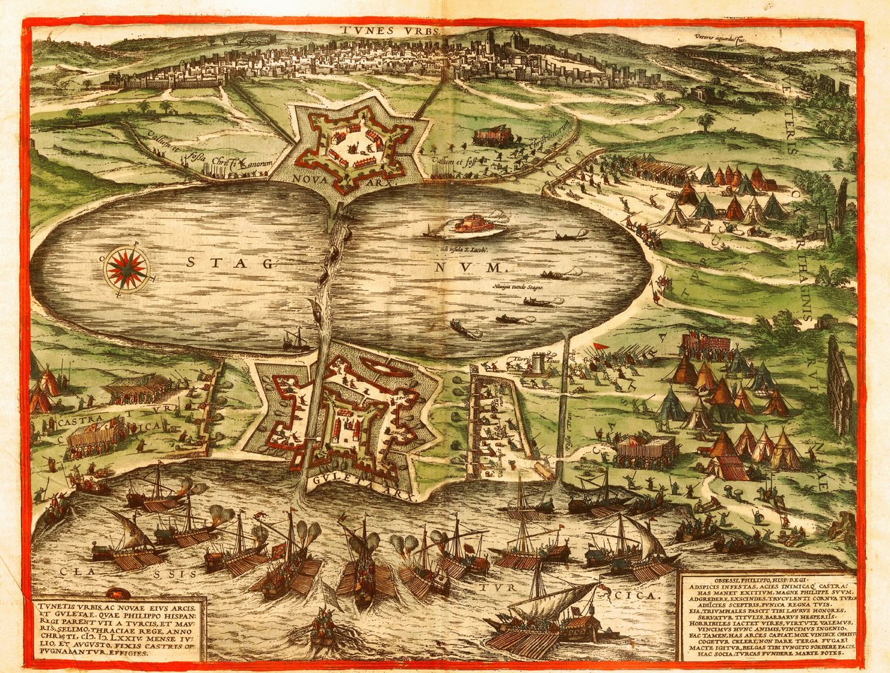 Tunisz, Karthágó, Tunézia alkotó: Georg and Hogenberg Franz (1535 90) Braun