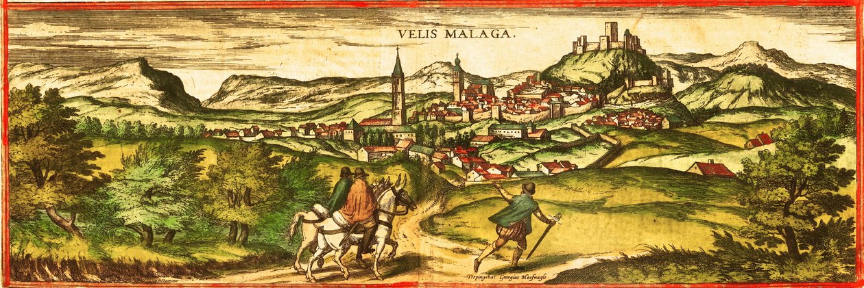 Velez Malaga, Spanyolország alkotó: Georg and Hogenberg Franz (1535 90) Braun